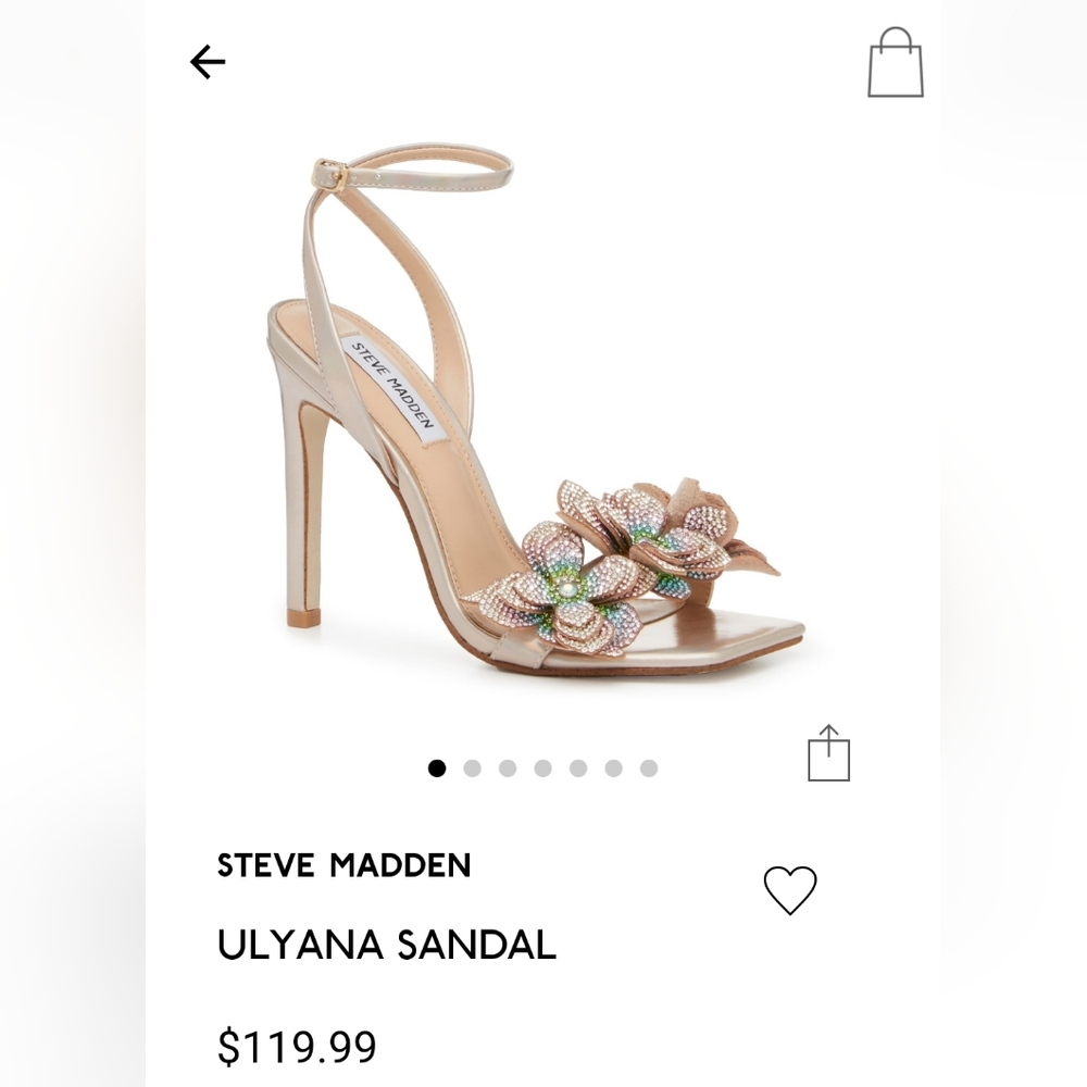 Steve madden size 6 heels, Rose Gold